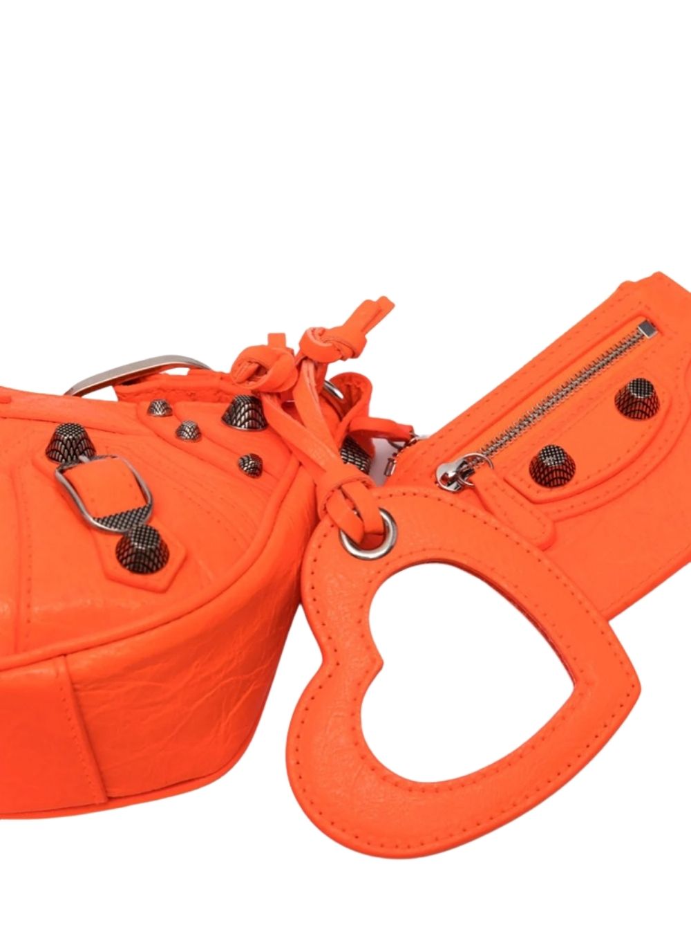 Balenciaga Hourglass Nano Croceffect Leather Tote In Orange  ModeSens